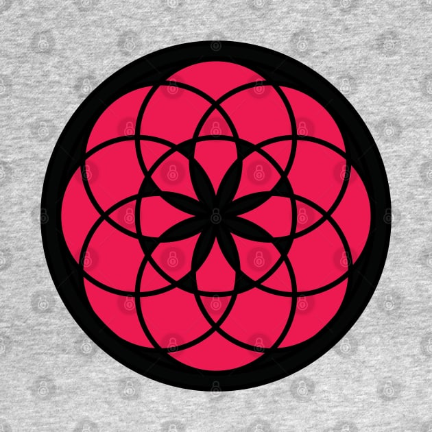 red flower of life by Lumina